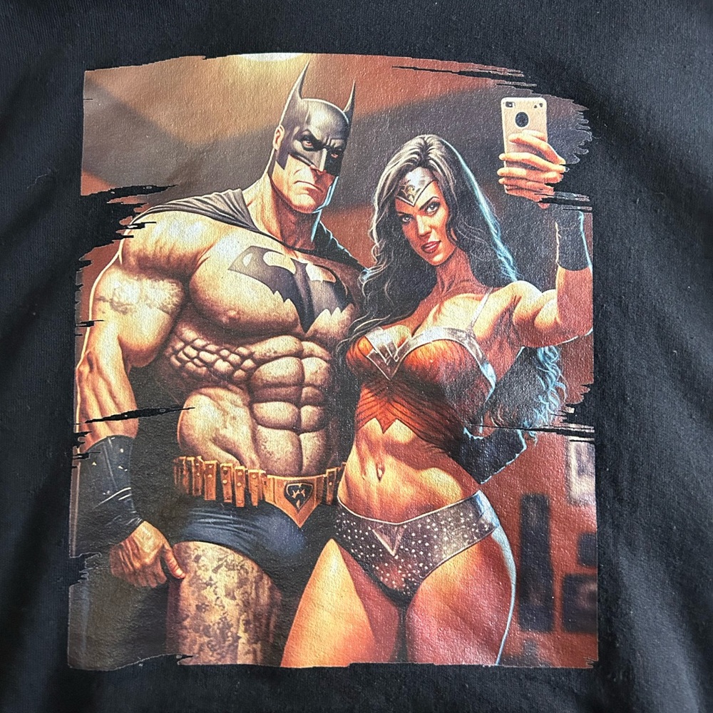 Gildan Black Hoodie with Graphic Print